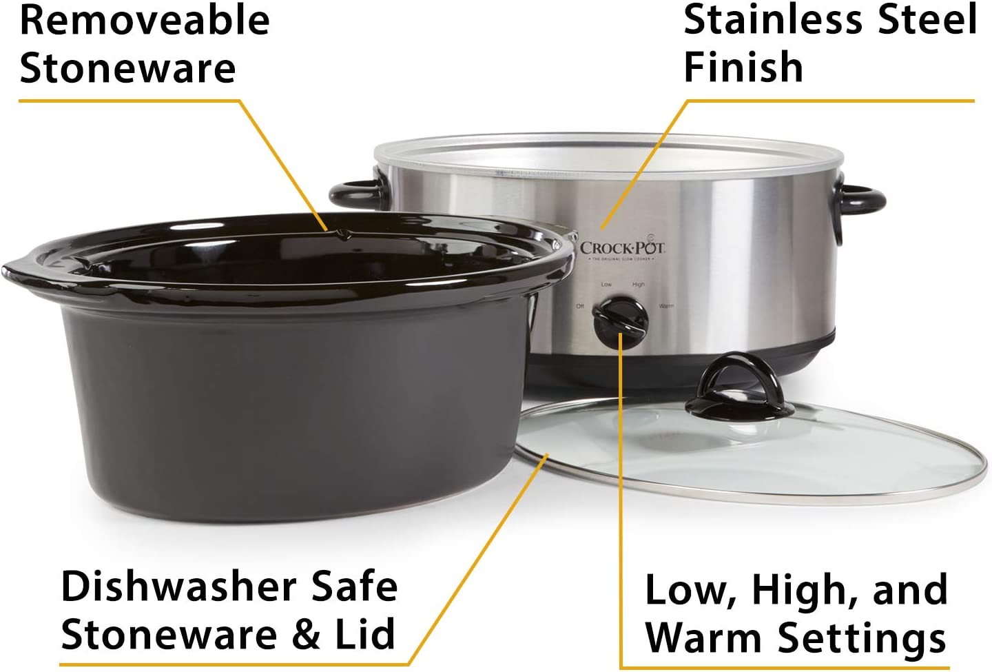 Crock-Pot 7-Quart Oval Manual Slow Cooker