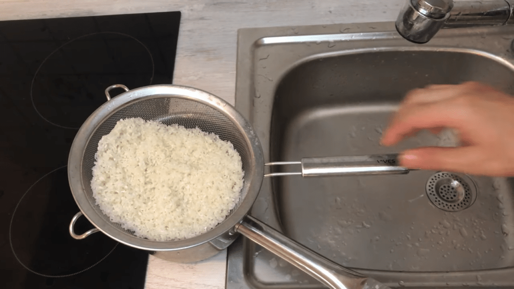 Drain the Rice - how to make sticky rice in a rice cooker