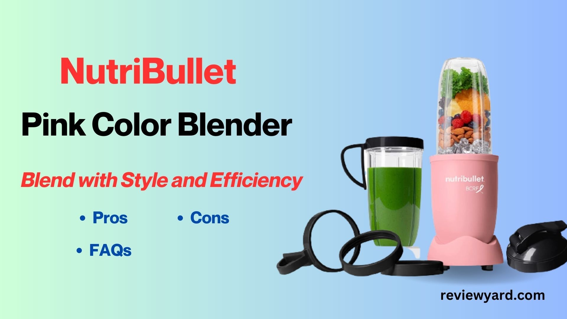 NutriBullet Pink Color Blender